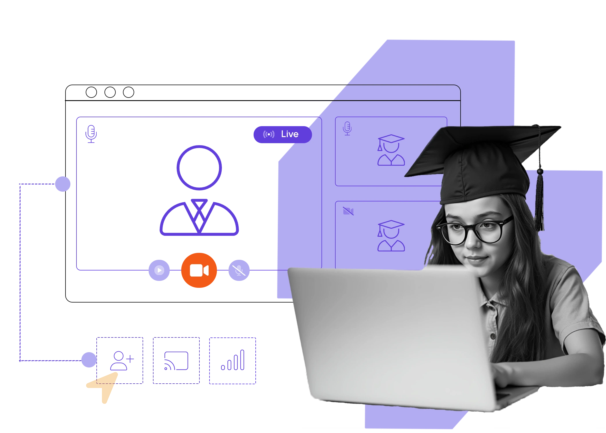 Pearl Schools in use — live class in session